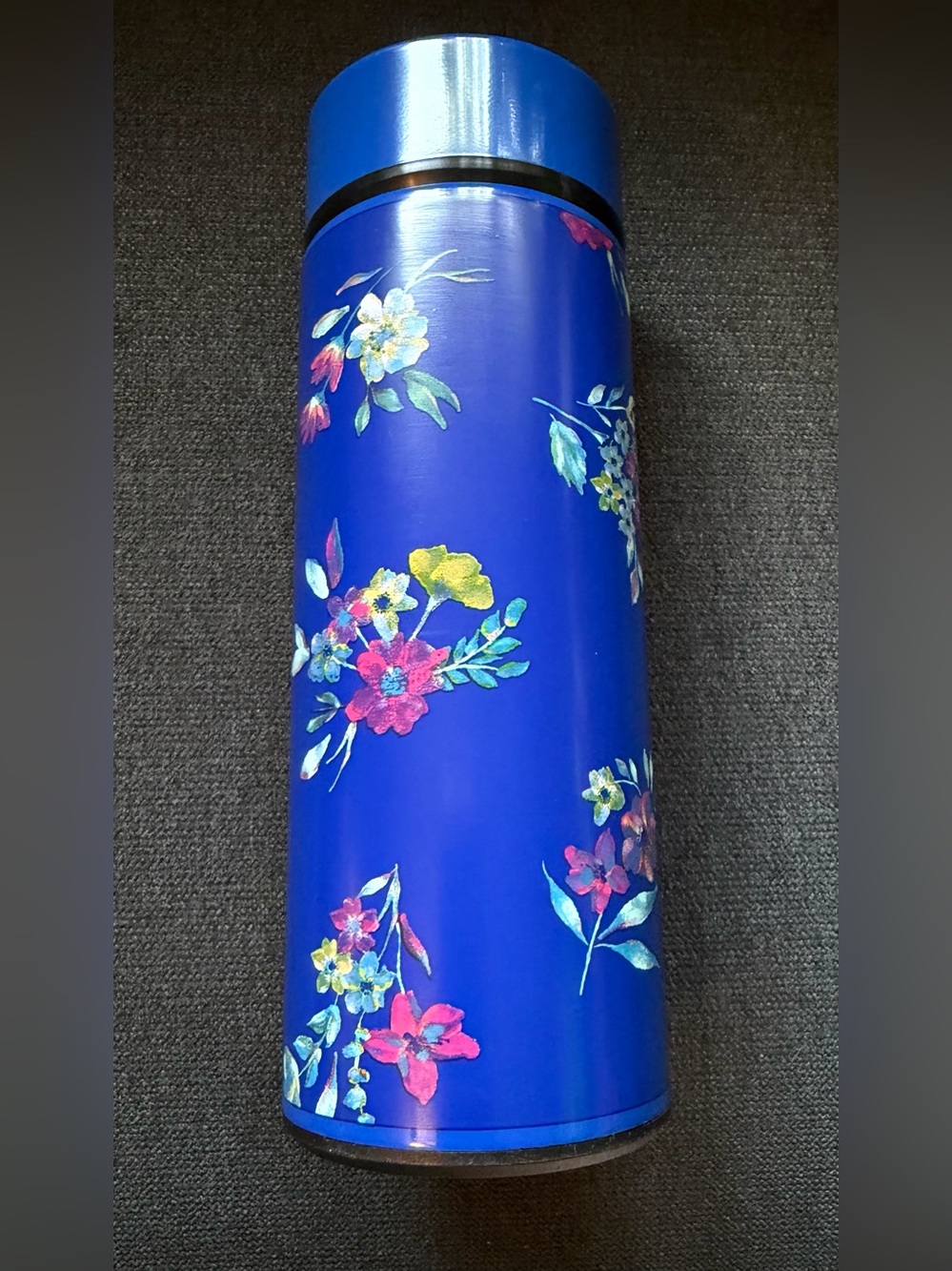 Lug Chuggie 12-ounce Insulated Water Bottle Tumbler – Bouquet Blue Flowers